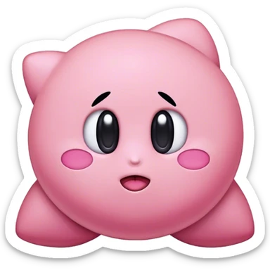 Hungry Kirby sticker