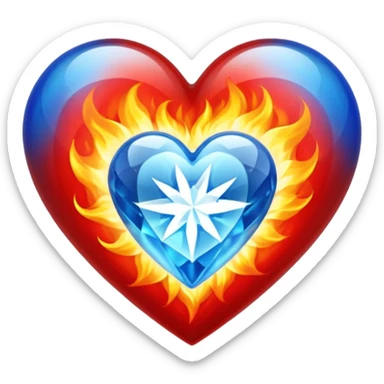 ❤️‍🔥💙 sticker