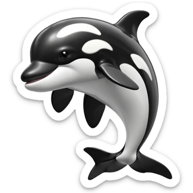 3d style orca sticker