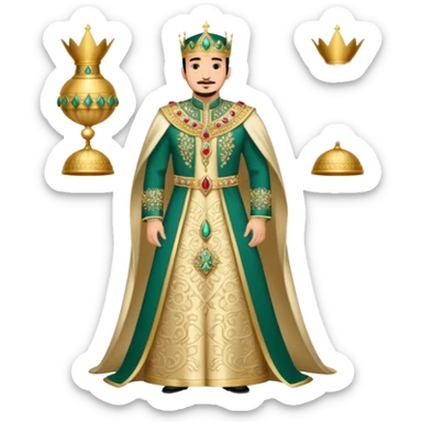 Robe mariage roi Mohammed VI sticker