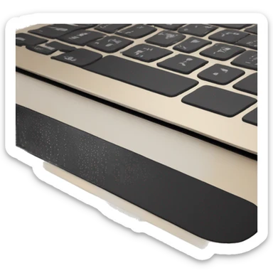 Mac Book black beige  sticker
