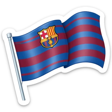 create a barca flag right now sticker