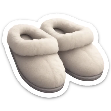 fluffy slippers sticker