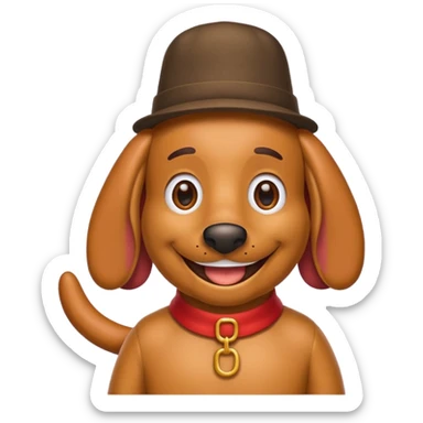 Create a wiener dabbing sticker