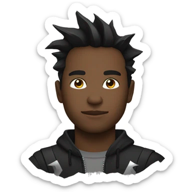 Lightning black aesthetics sticker