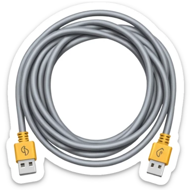 Tangled Cables sticker