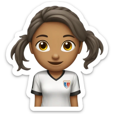 team grils soccer sticker