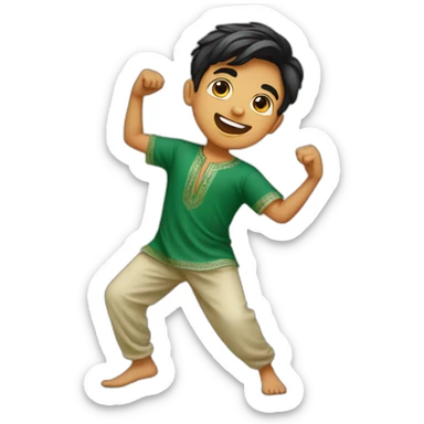 A PAKISTANI BOY DANCING  sticker