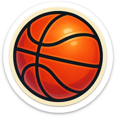 basket ball sticker