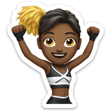 cheerleading stunt sticker