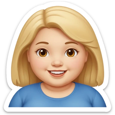 chubby girl sticker