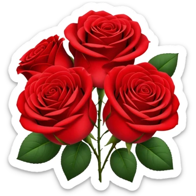 roses bouquet sticker
