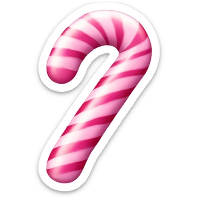 Pink candy cane sticker