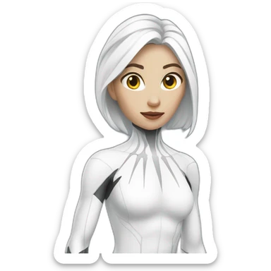 white spider-woman sticker