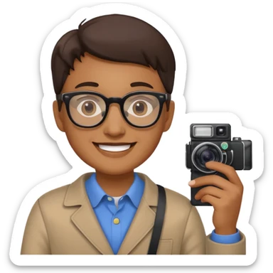 phone and camera vlogger sticker