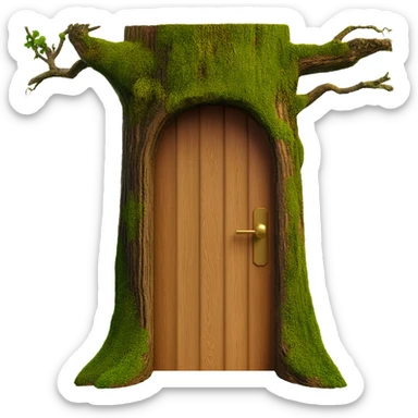 Door in Tree sticker