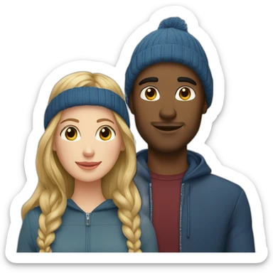 Couple Thibault et Juliette sticker