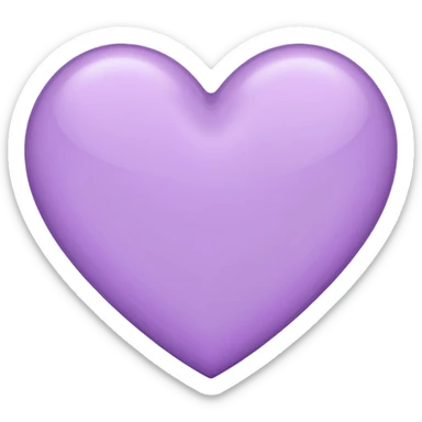 Light Purple Heart  sticker