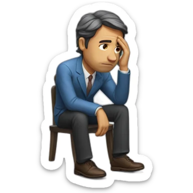 Depressed millionaire sticker