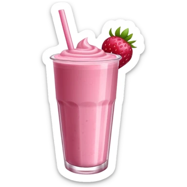 Haz batidos de fresa hermoso sticker