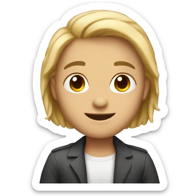 a man fell in love with a successful girl sticker