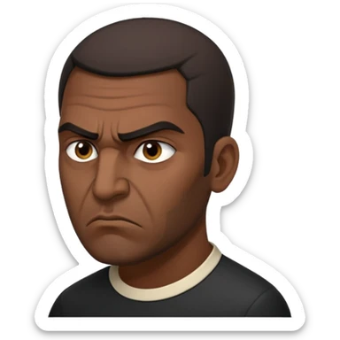 angry Iraqi, in profile sticker