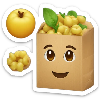 edible cardboard sticker