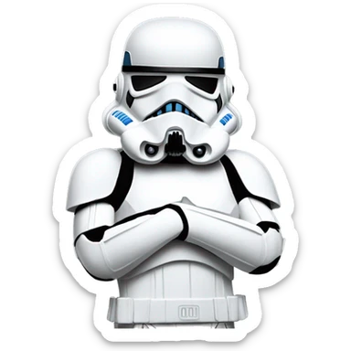 storm trooper depressed  sticker