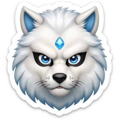 Lobo blanco sticker
