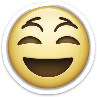 Smiley face that’s rolling eyes and smiling  sticker