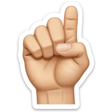 Nah derken elini yumruk yapsın baş parmağını işaret ve orta parmağının arasına soksun sticker