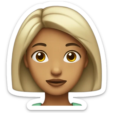 girl who give side eyes sticker