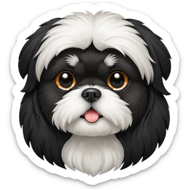 black Shih-Tzu sticker