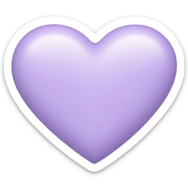 Lilac heart sticker