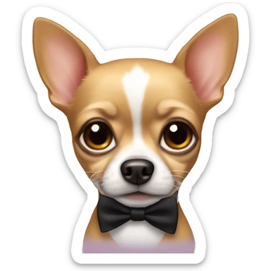 Chihuahua with a tuxedo  sticker