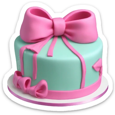 Bow cake  sticker