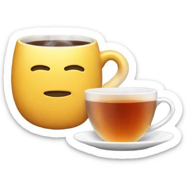 cup of tea and iphone sticker