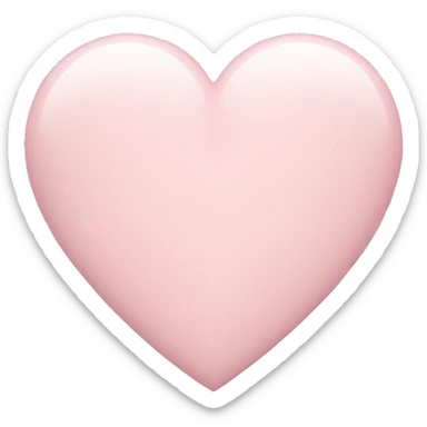 light pastel pink heart  sticker