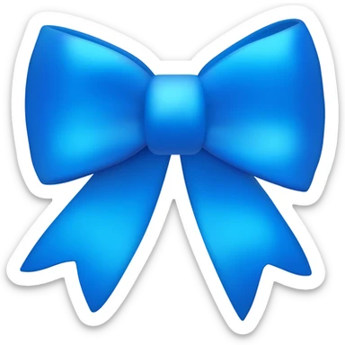 Lazo azul  emoji pequeño para enviar en WhatsApp sticker