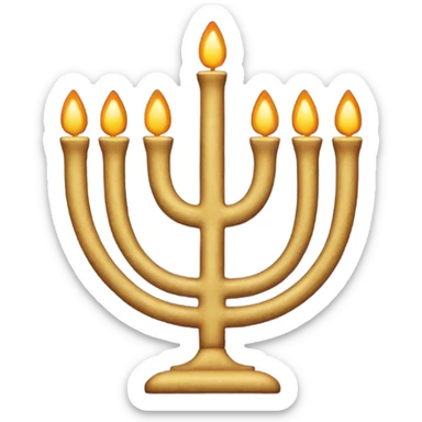 Jewish Menorah  sticker