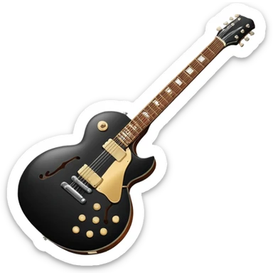 electric guitar black gibson sticker