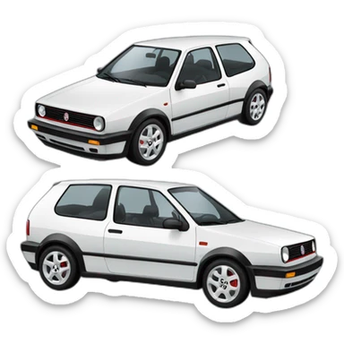 Schwarzlack gti golf iv sticker