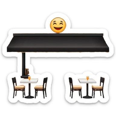 restaurant por fuera sticker