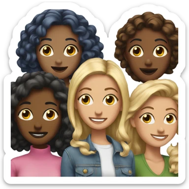 Five best girlfriends sticker