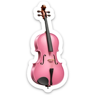 pink cello  sticker