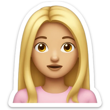 Girl being jealous  sticker