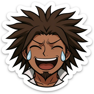 Danganronpa style emoji of Yasuhiro Hagakure sticker