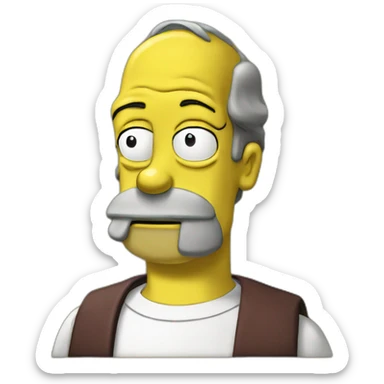 homer simsons sticker