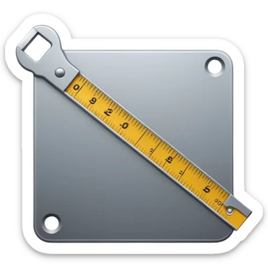 mac os icon square crop tool ruler sticker