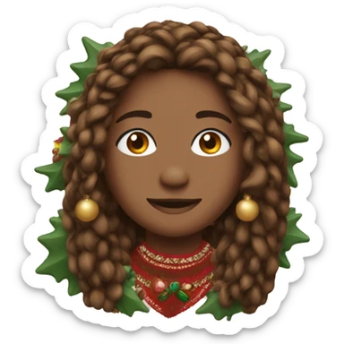 Boho Christmas sticker